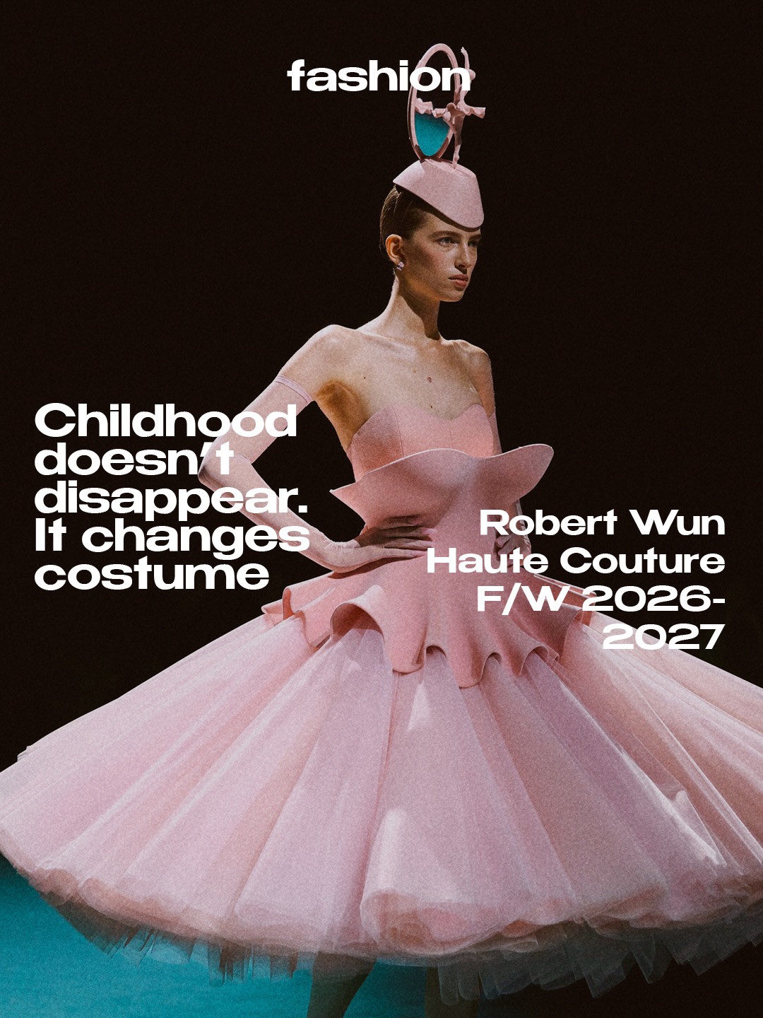 Childhood is rarely as innocent as memory insists. For his Fall/Winter 2026 Haute Couture collection, @robertwun explores that unsettling space where nostalgia fractures into something uncanny, turning familiar symbols into emotionally charged objects. The runway unfolds like a psychological theatre, where every garment carries the weight of a forgotten memory rather than a simple fantasy.

Wun&rsquo;s couture remains rooted in extraordinary craftsmanship, balancing sculptural silhouettes, razor-sharp tailoring and meticulous embellishment with a cinematic sense of storytelling. Instead of using fashion as pure spectacle, he builds an emotional landscape, proving that Haute Couture is at its most compelling when it reveals the complexities hidden beneath beauty.
