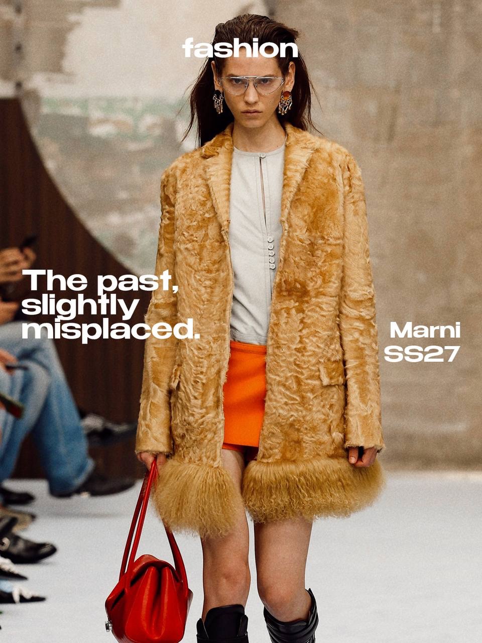 What do you keep when you don’t want to start again?

For SS27, Meryll Rogge doesn’t reinvent @marni. She takes it apart, quietly deciding what deserves to remain.

Familiar codes return slightly displaced: softness interrupts structure, sportswear slips into tailoring, proportions grow too large or unexpectedly small. Decoration becomes something almost accidental, as if pieces of the past have been found, moved and given another life.

There is still something strange about Marni, but the strangeness feels quieter now. Less interested in spectacle, more interested in the pleasure of noticing when something familiar has shifted.

Perhaps moving forward doesn’t always mean leaving things behind.

Keep the memory. Change the meaning.