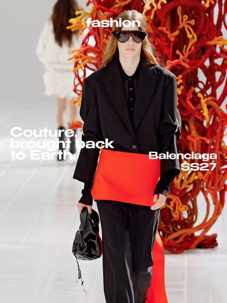 What if the extraordinary was already hiding inside the ordinary?

For @balenciaga SS27, Pierpaolo Piccioli brings couture back into everyday life. A white shirt becomes sculptural, denim meets the precision of the atelier, while colour, fringe and organza grow around the body with the strange beauty of coral.

Nothing needs to become unrecognisable to feel new. The familiar remains familiar, only touched by another level of care.

There is freedom in that gesture: between structure and movement, simplicity and excess, the individual and everything that surrounds them.

Because sometimes transformation doesn’t mean becoming something else.